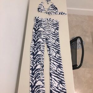 Shein Kendall Jenner (I Am Gia dupe) zebra two-piece set